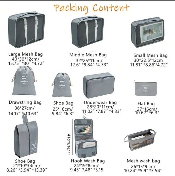 Органайзери за дрехи / козметика - пътуване/съхранение