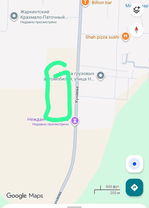 Участок в городе Жаркент