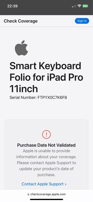 Apple smart keyboard folio iPad pro