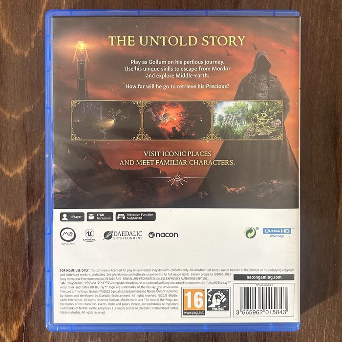 Властелин колец Голлум пс5