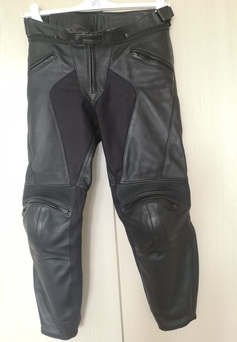 Pantaloni moto piele Dainese 50 full protecții  hard