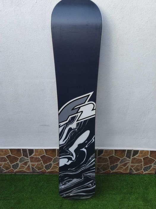 Placa snowboard F2 Black Deck extra wide Freestyle 155 cm cu legaturi