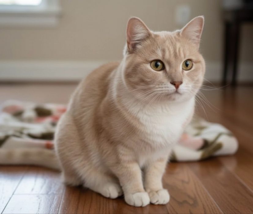 Ищу дом для породистого помесь персиково-палевого рыжего  кота