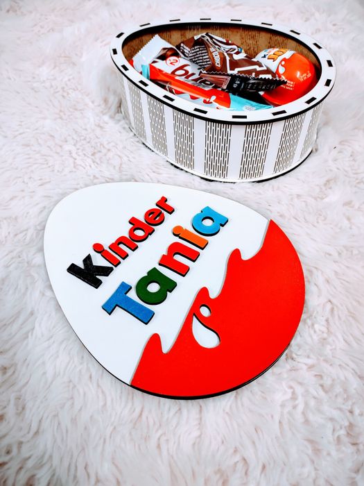 Cutii Kinder personalizate cu nume