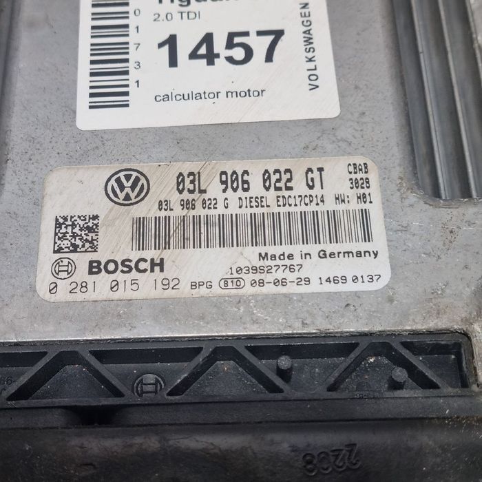 Calculator motor Volkswagen Tiguan 5N 2.0 TDI 2008 - 2011 140CP Manuala CFFB Euro5 ...