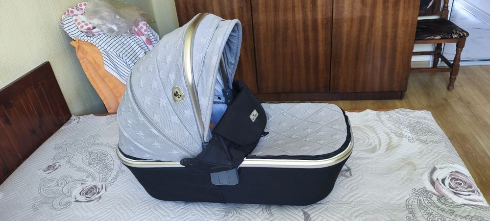 Бебешка количка Lorelli Rimini  3в1  сиво и черно