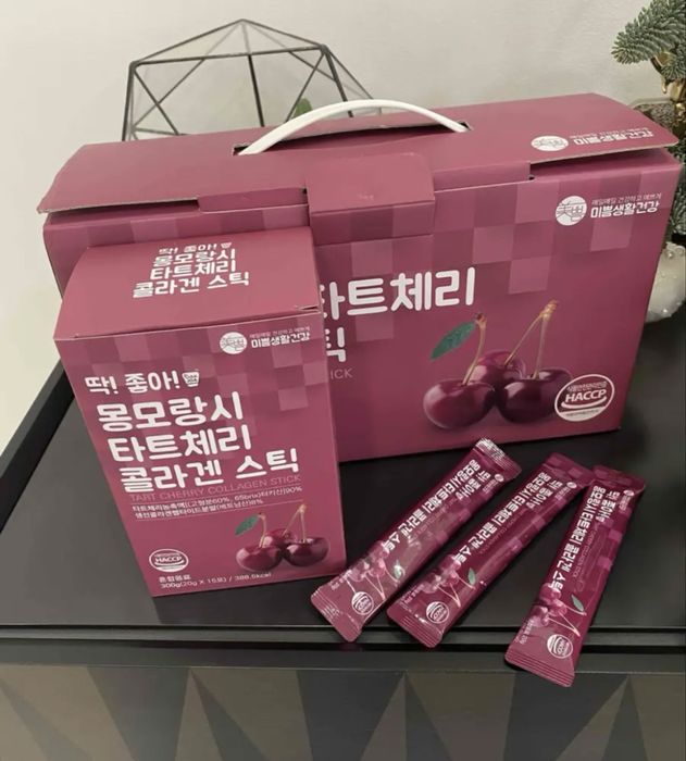 Корейский коллаген желе со вкусом Вишни. Самая низкая цена. Оригинал.