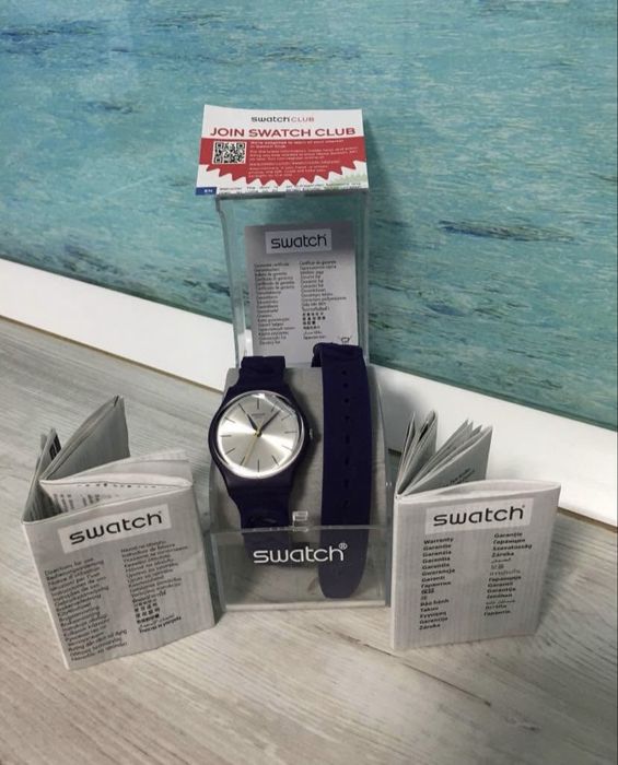 Ceas dama SWATCH nou, GV127, mov, rezistent la apa