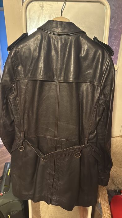 Burberry Leather Trench Coat MADE IN ITALY / Burberry Кожен Тренч (Шлифер) MADE IN ITALY
