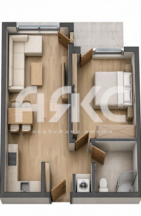 Двустаен апартамент в кв. Малинова долина от отвърден инвеститор