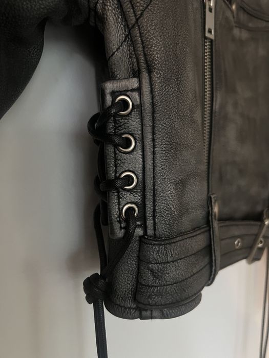 Geaca biker din piele
