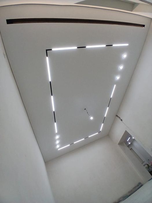 Натяжные потолки . Кермелі төбе. eko tobe