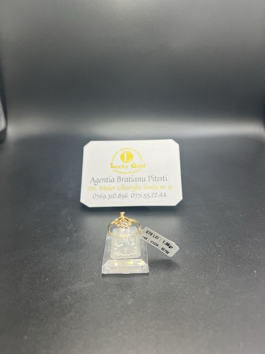 Inel aur 14k 1.05 gr marimea 17 cod 23038