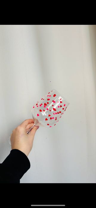 Ръчно рисувана кристална чаша