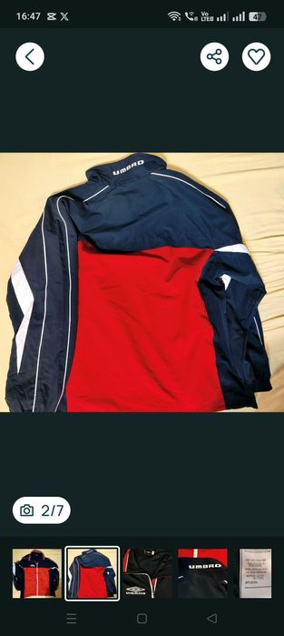 Jacheta Umbro  sport.