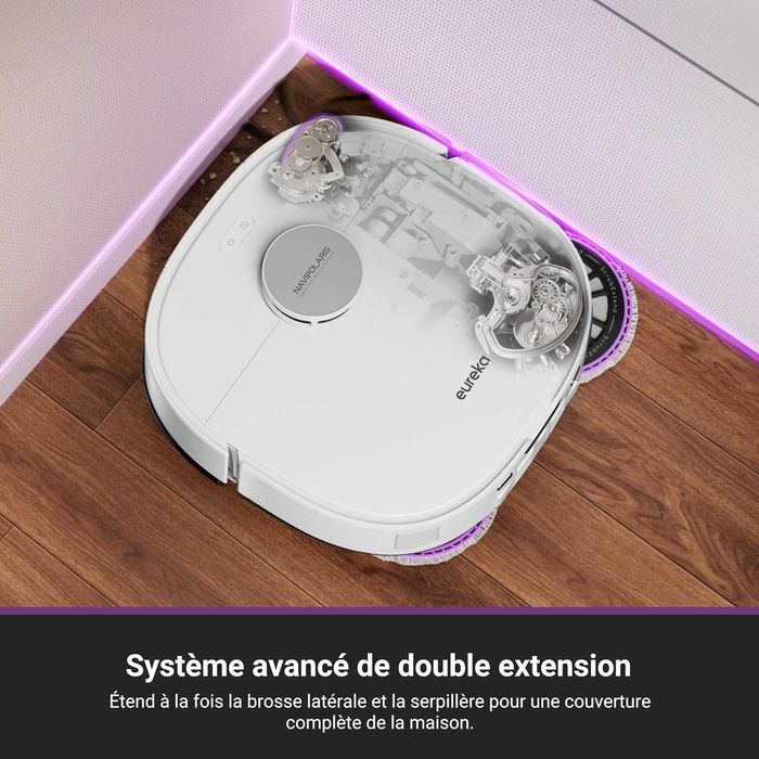 Прахосмукачка Робот Eureka J15 Max Ultra Сухо и Мокро Почистване 22000 Pa, Измиване с 80°C, Станция)