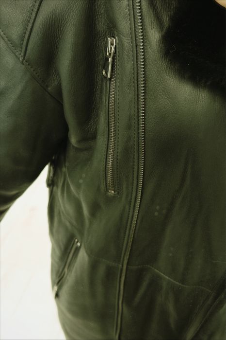 Кожаная дублёнка