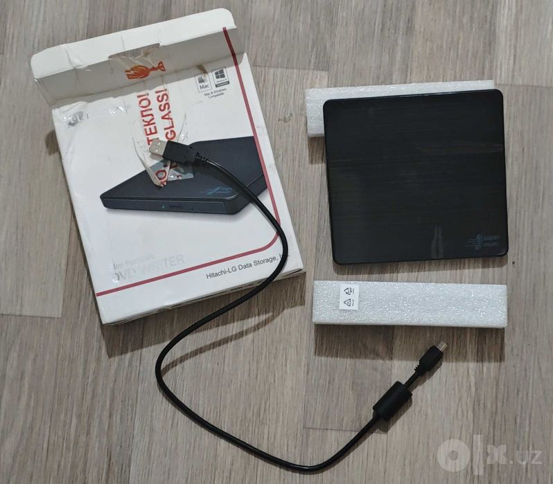 LG GP60 Ташқи DVD-RW Drive / Ҳолати Янгидек (Плёнкада, Комплект)