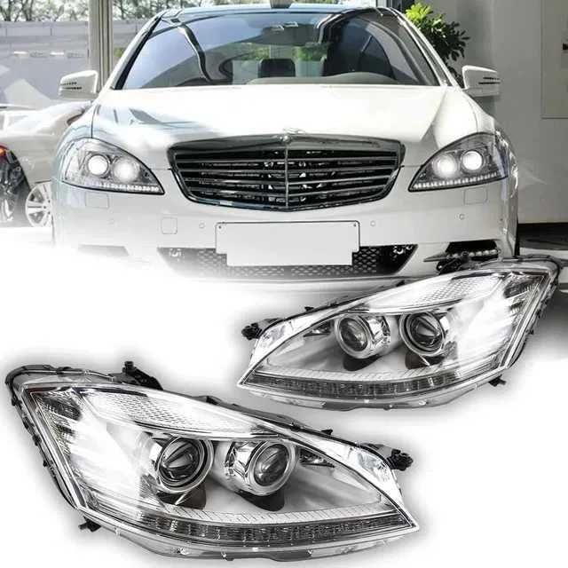 LED фарове за Mercedes W221 S-Class Facelift – диодни фарове с лупи