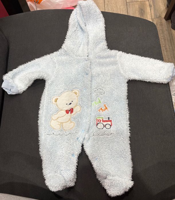 Плюшени ромпъри 0-3 месеца