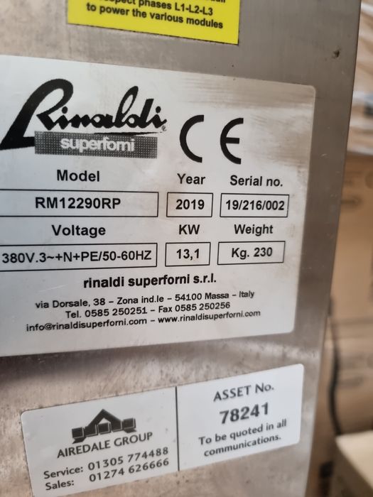 Пицарки Rinaldi superforni 2019г,7400лв