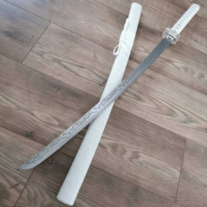 Меч Катана Бял Дракон / White Dragon високо въглеродна стомана Katana