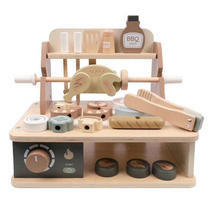 Дървено барбекю moni toys