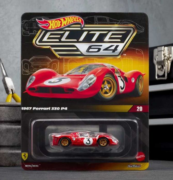 Hot Wheels Elite 64 1967 Ferrari 330 P4 (JCP47) + протектор