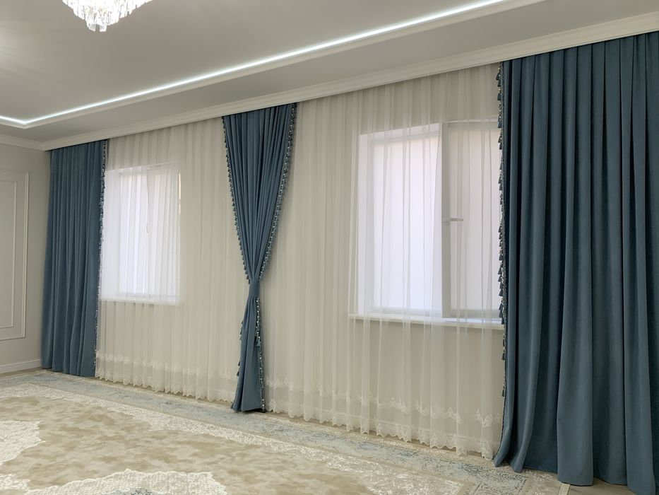 Әдемі перде шторы зал холл