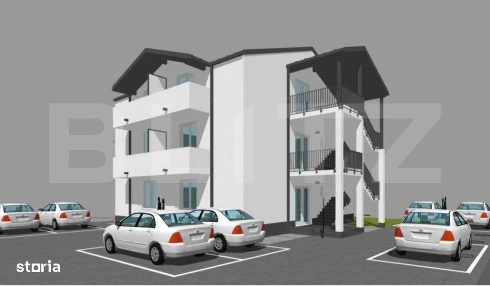 Apartament 2 camere in bloc nou, 57 mp, 2 balcoane si parcare inclusa — fotografia 3