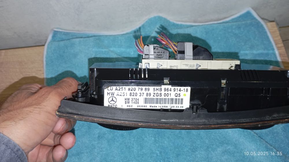 Блок кнопок климат контроль на Мерседес W164 ML350