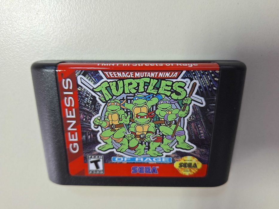 TMNT Turtles Streets Of Rage 2 caseta discheta Sega Mega Drive Genesis