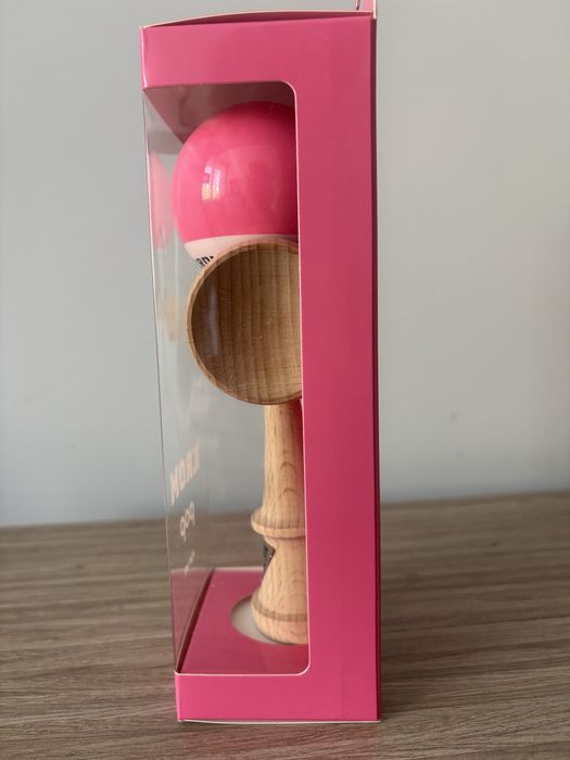 Kendama krom pop noua,grip sticky clear,pink