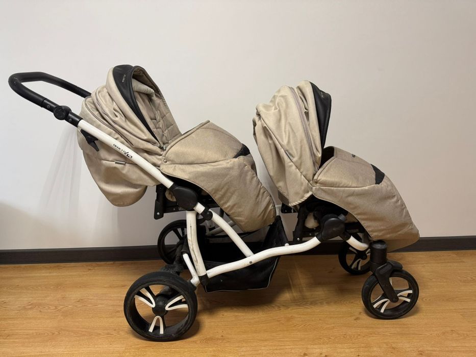 Căruț gemeni sau copii de vârste apropiate BEBETTO 42 3in1