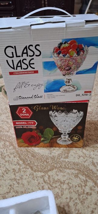 Продаётся стеклянные канфетница 10 штук