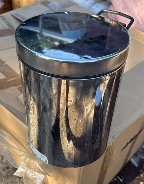 Stoc 50 buc / 60 lei buc; Cos de gunoi din inox SH – cu pedala / fara capac – diferite dimensiuni