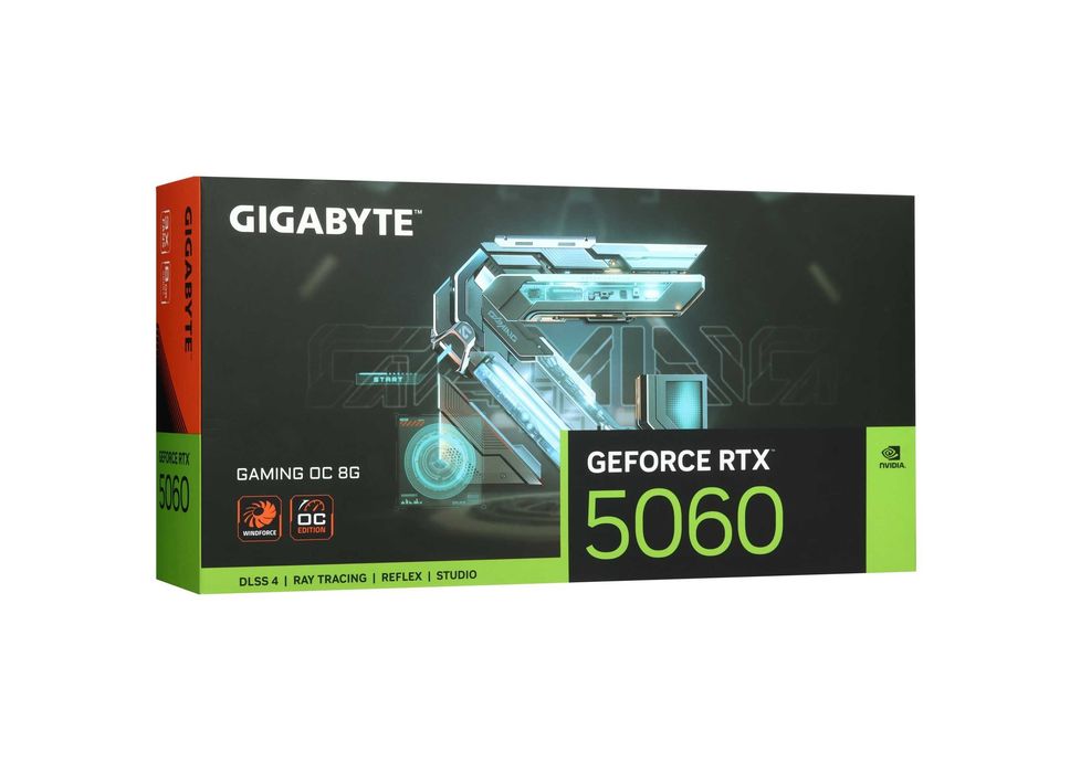 - Видеокарта Gigabyte RTX 5060 GAMING OC 8GB (GV-N5060GAMING OC-8GD)