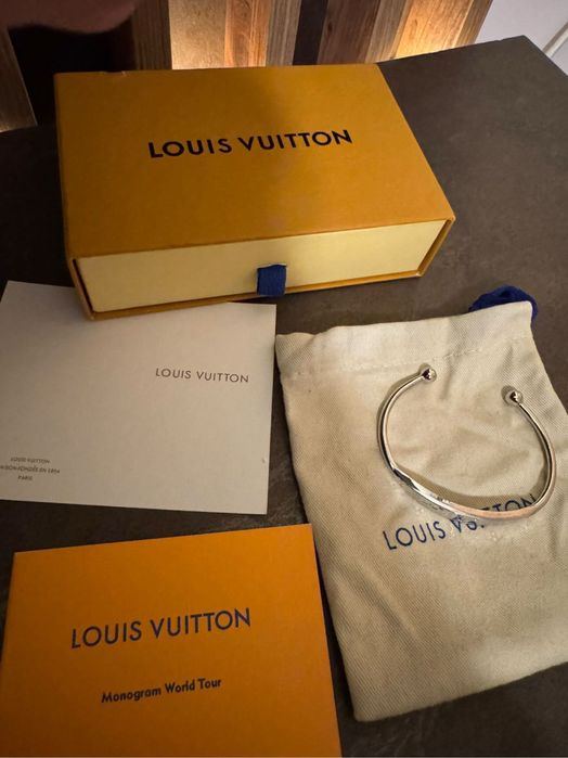 Louis Vuitton Monogram гривна – сребрист цвят