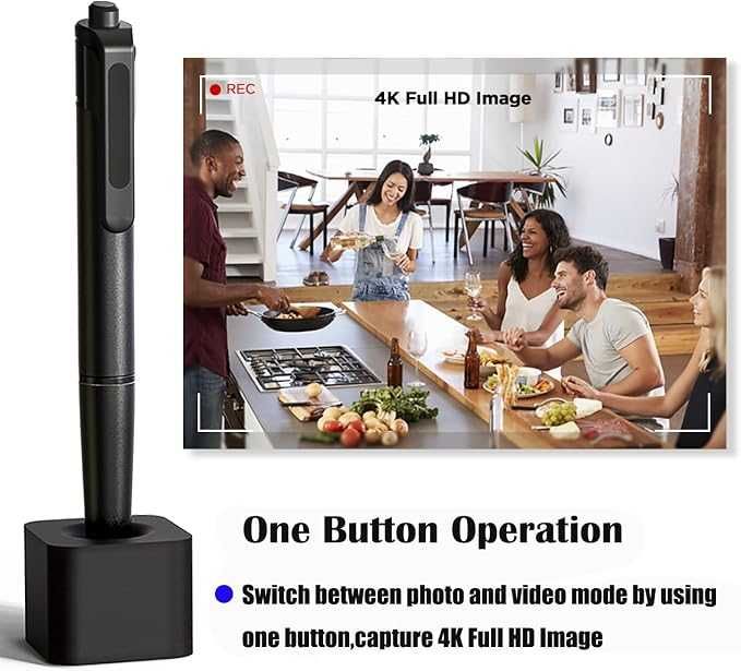 64GB скрита камера , 4K HD видеокамера в писалка от Nanny Cam