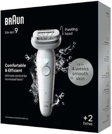 Braun Silk-épil 9 9-011 епилатор с изцяло подвижна глава за мокро и за сухо бръснене