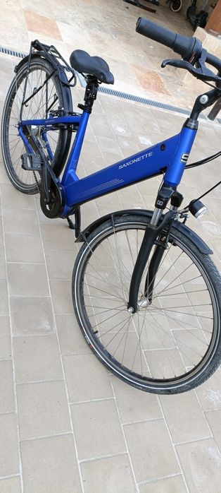Bicicleta electrica aluminiu Saxonete led fata spate 1200km