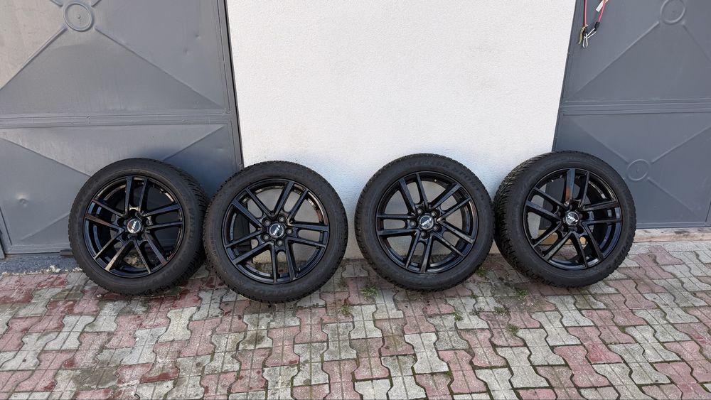VW/Skoda/Audi  Jante + Anvelope Dunlop Winter Sport 205/55 R17 - 5x112