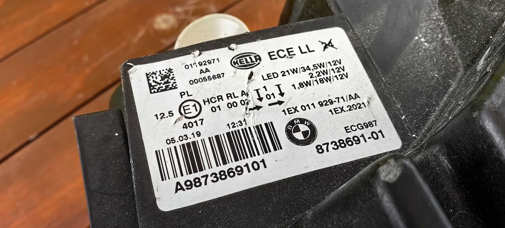 Фар за BMW 1 F20 Full LED LCI / Фар БМВ 1 Ф20 Фул ЛЕД ЛЦИ