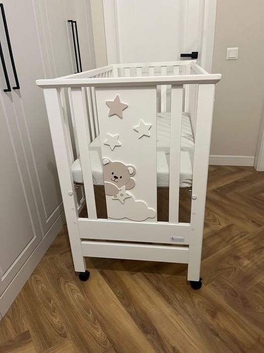 Patut co-sleeper bebe cu saltea inclusa