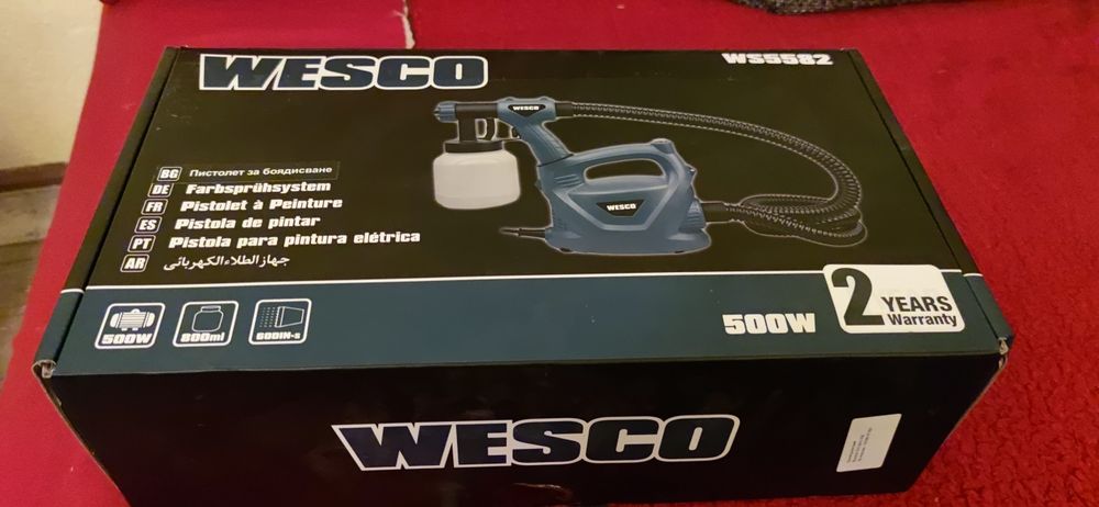 Пистолет за боя Wesco WS5582 500W 600ml/min