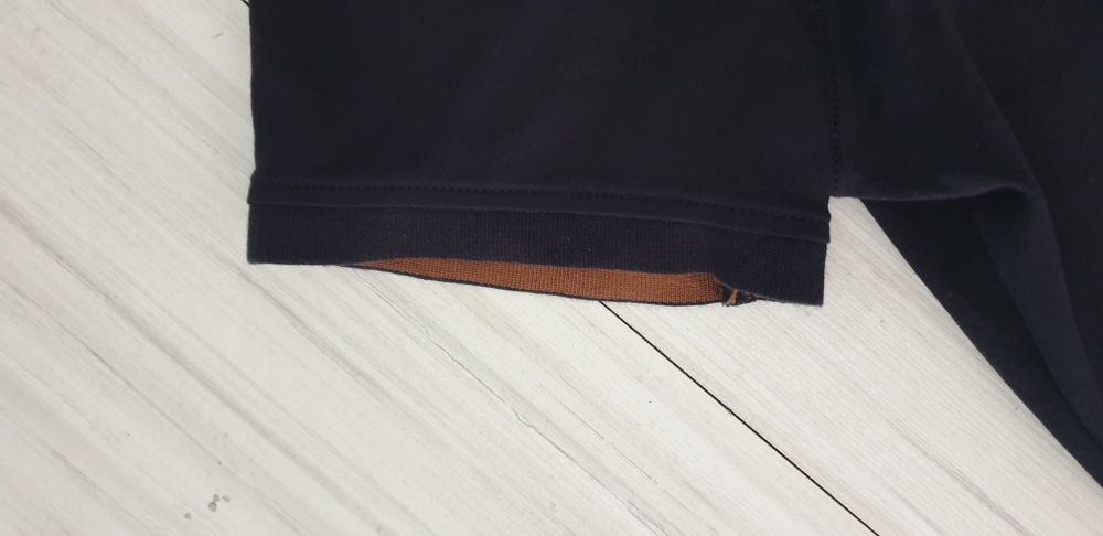 Armani Jeans AJ Badge Logo 3/4 Zip Stretch Cotton M ОРИГИНАЛ Мъжка Тен