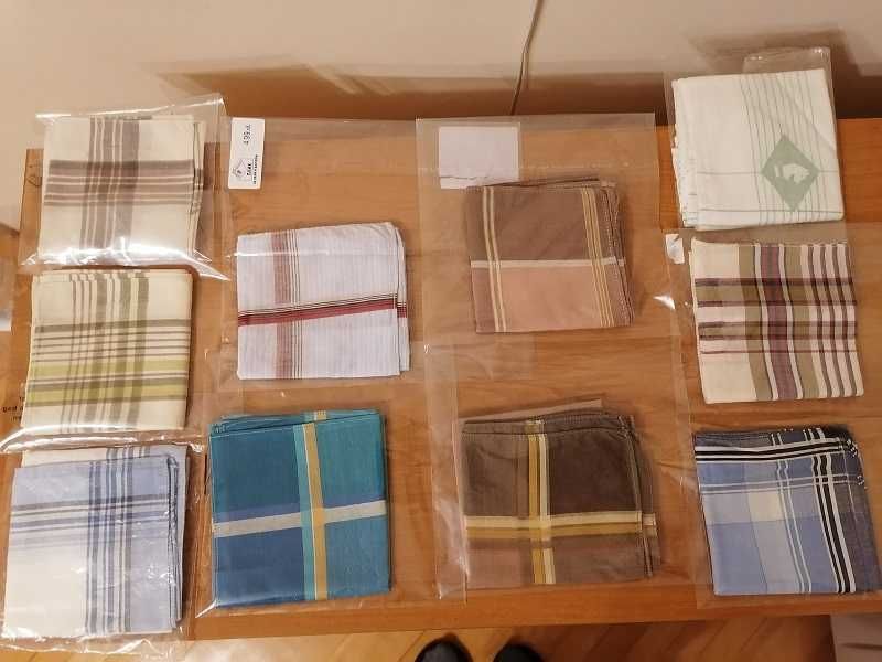 Нови битови покривки, възглавница, кърпички, карета, везани салфетки