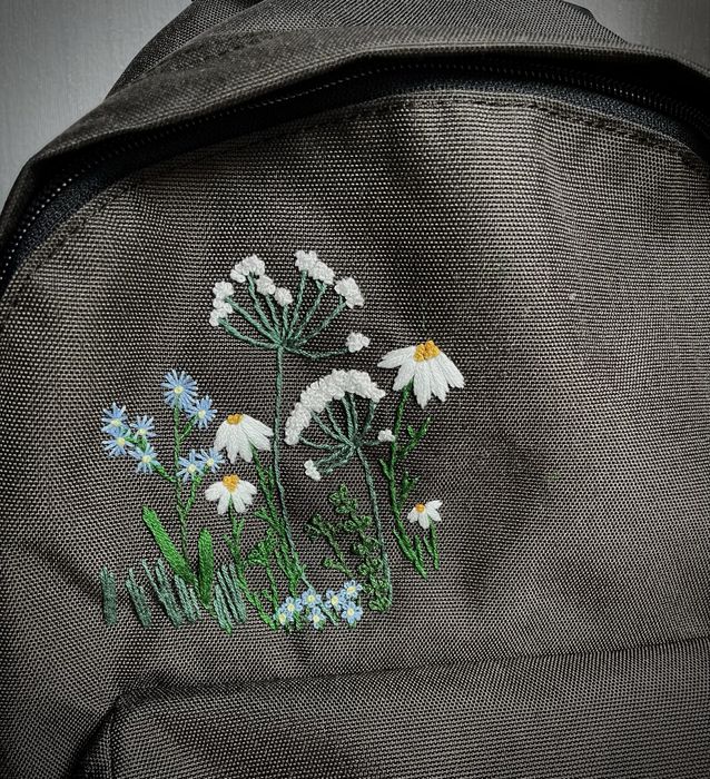 Раничка eastpak бродерия handmade