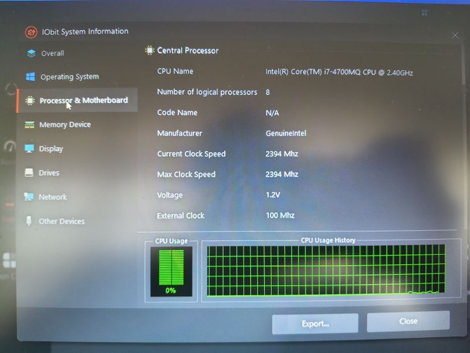 Laptop dell M4800