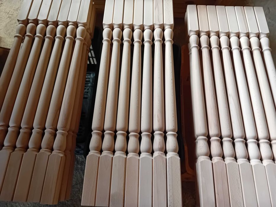 Струговани Балюстри . Парапет. Стълбища . Ръкохватки. Начални колонки.